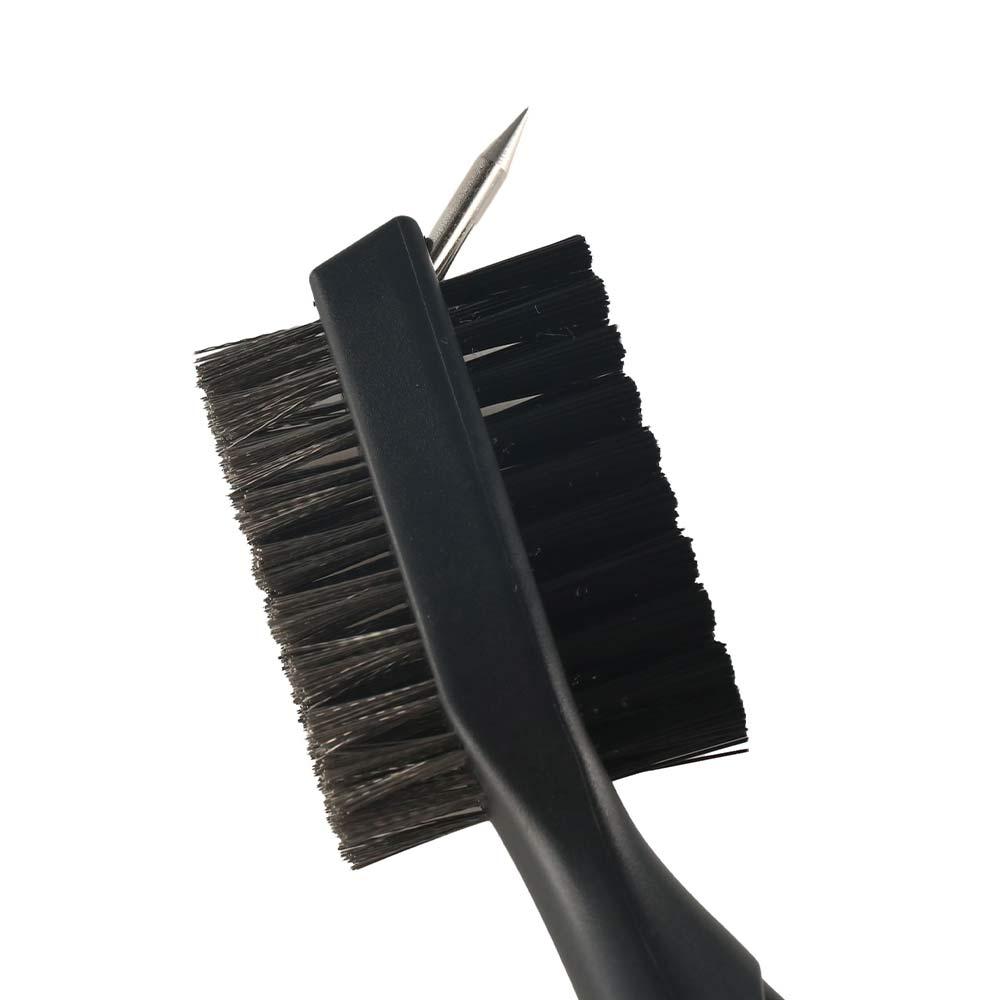 Golf Double-sided Cleaning Brush Golf Towel and Brush Golf Cleaning Set Head Groove Cleaner Set