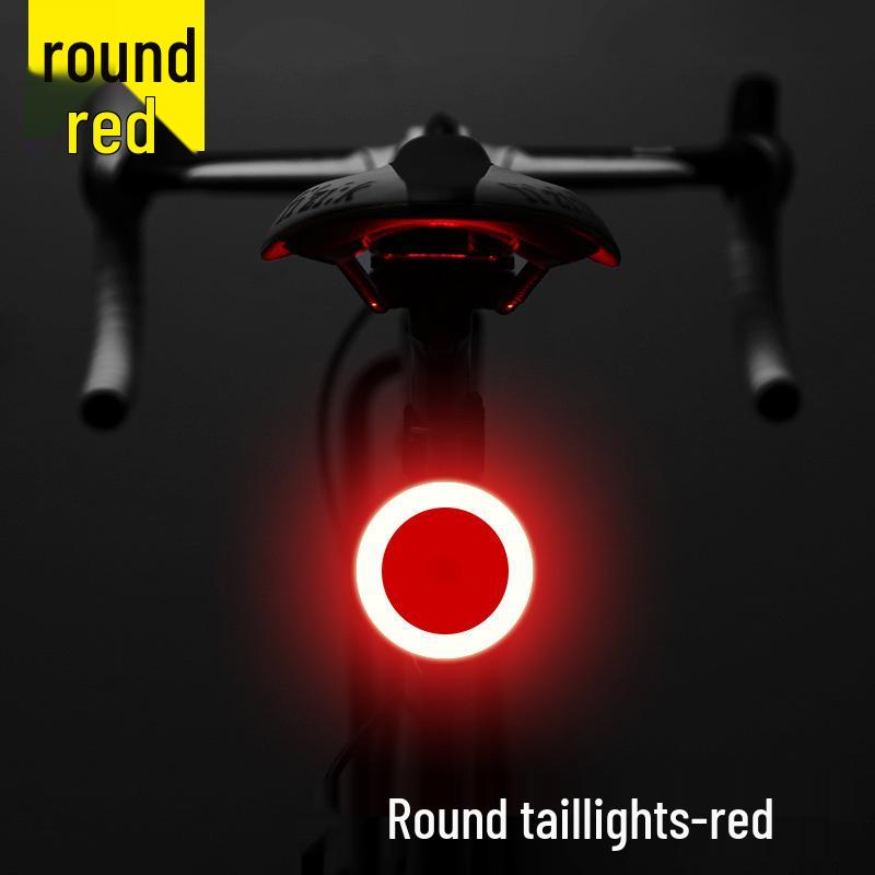 USB Rechargeable Dual Color Star-Shaped Taillight for Children's Balance Bikes