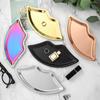 1PC Simple Stainless Steel Lip Jewelry Tray Household Cosmetics Metal Tray Girls Jewelry Storage Tray Home Storage Products