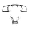 A03Q-Upper+ Lower Button Frame Kit 1 Set Car Steering Wheel Cover Chrome Trim For Sonata 9Th 96707-C3100 56171-C3800