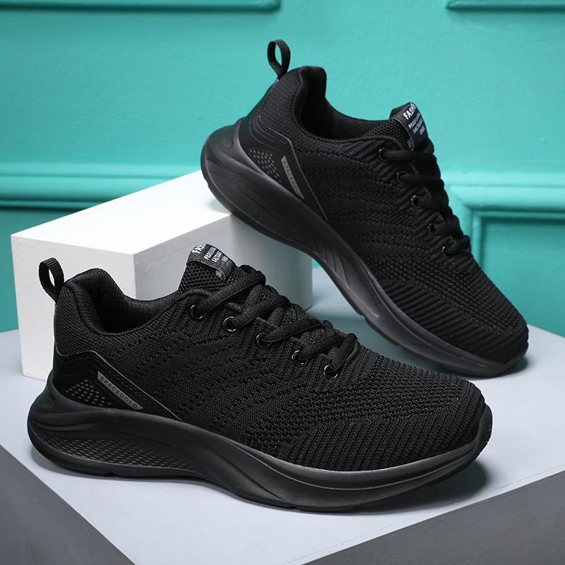 New Sneakers Women Casual Shoes Fashion Breathable Walking Mesh Flat Shoes Women Tenis Feminino Black Ladies Sports Shoes