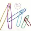 6-Piece Set of Mixed Color Super Large Safety Pins for Knitting & Crochet Notions - DIY Handmade Yarn Markers, Stitch Holders for Knitting Tool