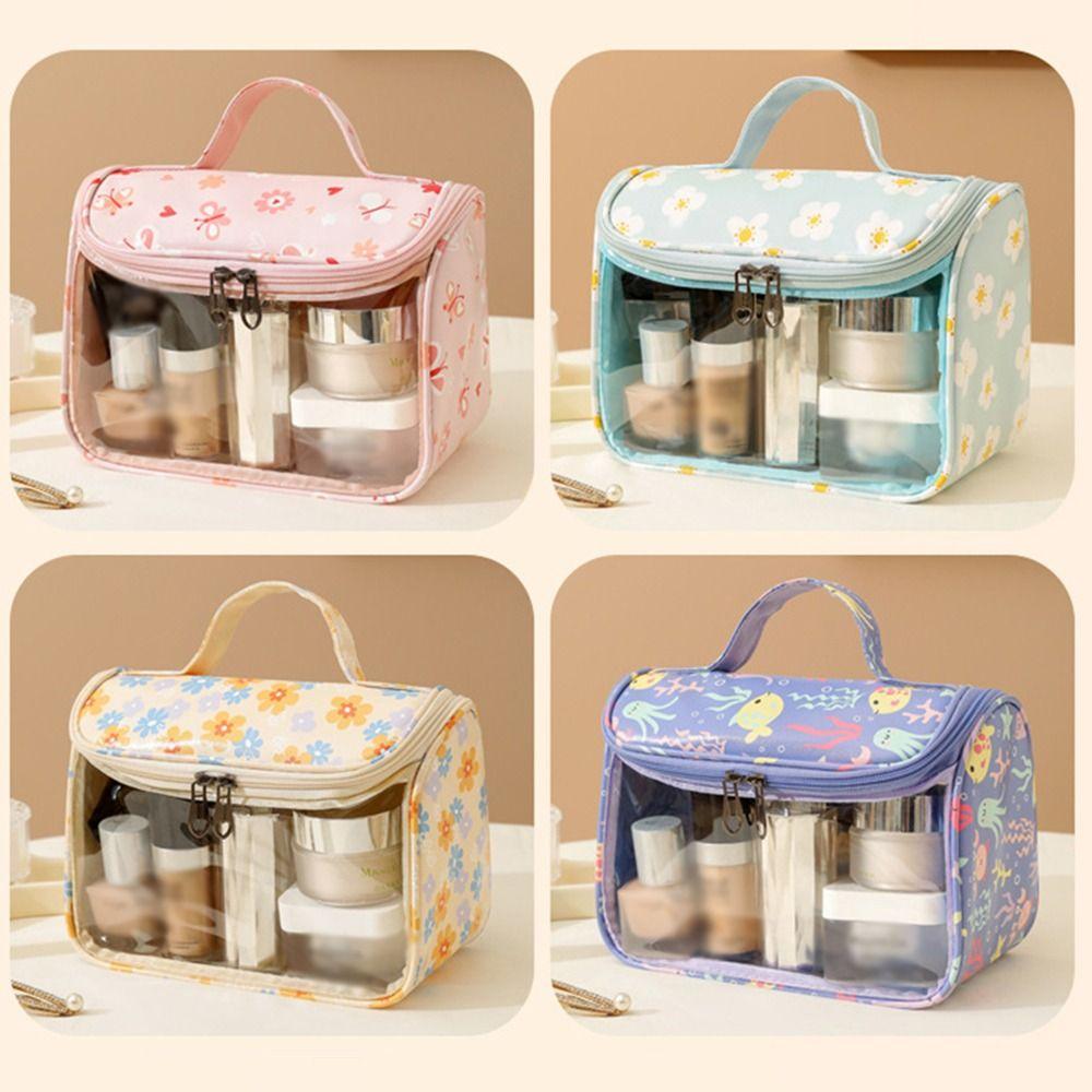 With Handle Travel Cosmetic Pouch Portable Travel Toiletry Bag  Travel Accessories