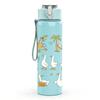 1PC Tropical Duck Repeat Pattern 750ml Color Plastic Sports Water Bottle Leakproof Flip Straw Lid Suitable for Sports Office Home Use