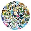 Wild Kratts Djurbröderna Tecknade Klistermärken - 55-pack för DIY-dekoration, Gitarr och Surfplatta - Vattentäta Klotterklistermärken