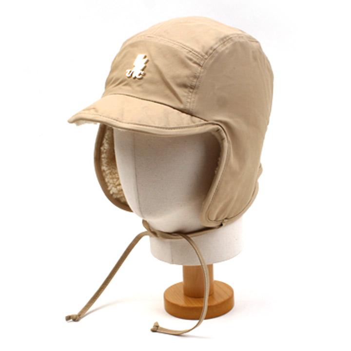 Yunibeosyeolkemiseuteuli Light Beige Poly Long Earflap Cap