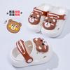 New summer indoor sandals, cute soft-soled baby slippers, boys' perforated closed-toe non-slip shoes, girls' outdoor wear children's shoes