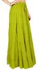 Phagun Damen Sommer Baumwolle Ziegelrot Rock Ethnisches Design Kordelzug Taille -