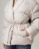 Куртка на поясе H 2642 M молочная