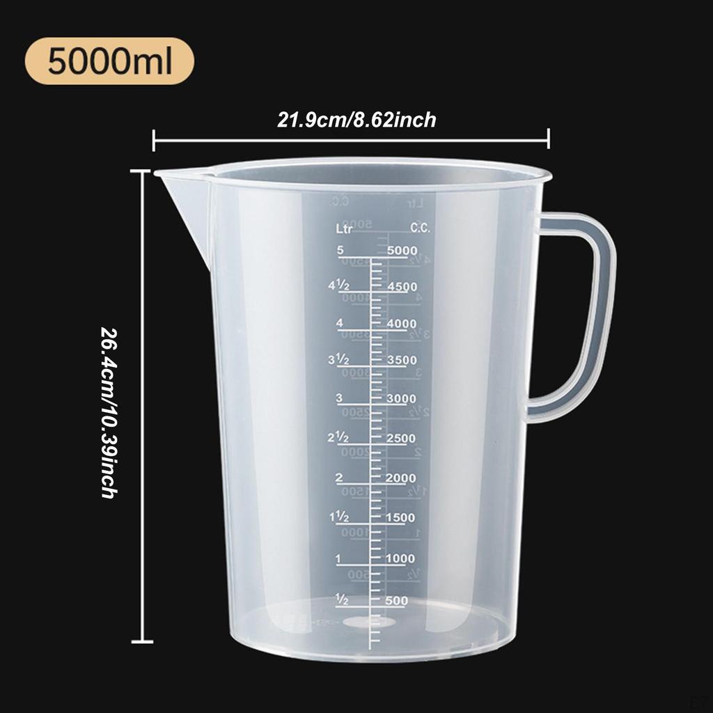 Measuring Cup Clear Cook with Accuracy Graduated Handle Jug for Cooking Kithchen Tool