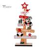 Charming Xmas Tabletop Ornaments Christmas Tree Ornament, Wooden Letter Sign Decorative Small Festive Accents for Office Compact Stable Party Supplies