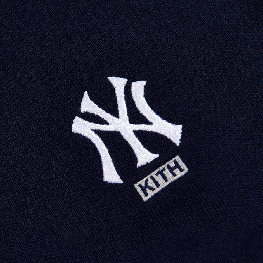 Kith For Major League Baseball New York Yankees Monogram Hoodie Navy Unisex Tops Blue KH2450-102