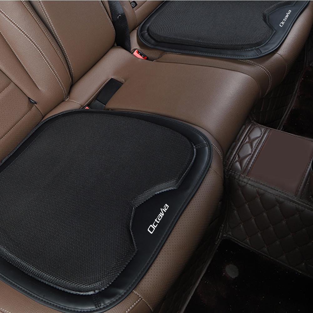 Car Seat Mat Cover Front Seat Chair Comfort Cushion Leather Pads For Skoda Octavia A5 3 2 VRS Vision Kodiaq Favorit Rapid Fabia