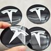 Car Sticker 2025 New Tesla 4pcs 56mm Tesla Cap Hub Center Cap Logo High Quality Sticker for Tesla Model 3 Y S X Personalized Car
