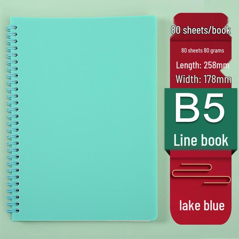 Retro Morandi A5 Spiral Notebook - Loose-Leaf Student Homework Notebook