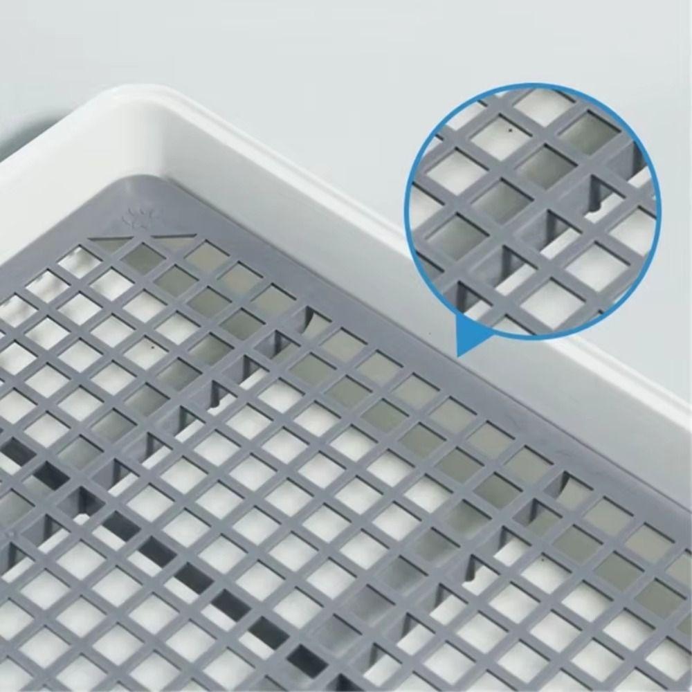 Plastic Portable Pet Toilet Mesh Puppy Urine Tray Indoor Training Dog Potty Pad  Pet Supplies