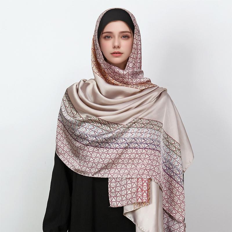 Luxurious fashion design printed silk scarf for women 180x90 cm large size shawl scarf womens headband scarf square scarf