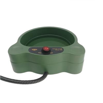 Electric Dog Water Bowl  Green Heated Dog Bowl for Pet Dog