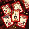 6pcs Oil Painting Style Chinese New Year Red Envelopes Traditional Red Pocket  Lunar New Year Gifts