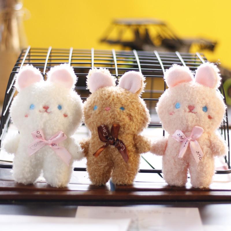 Adorable Teddy Bear Plush Keychain Cute Stuffed Animal Bag Accessory 10cm