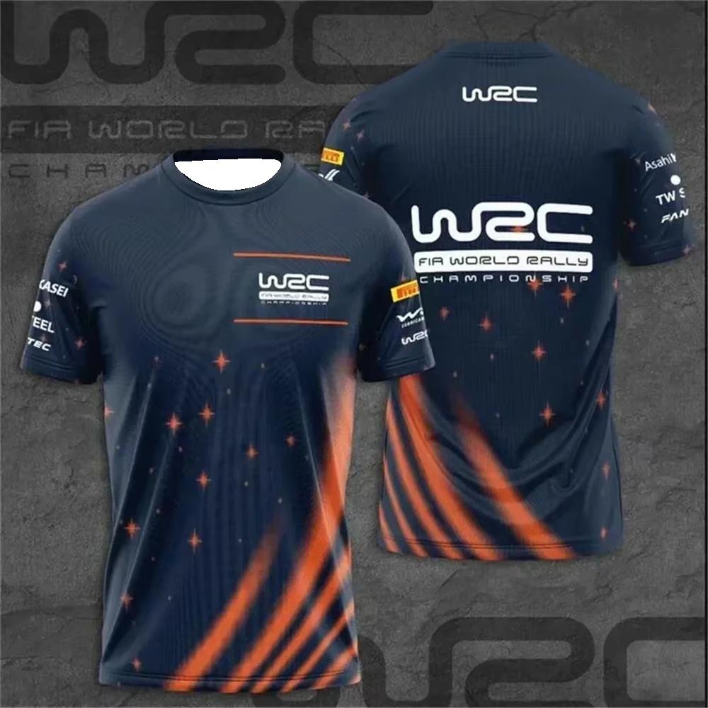 Boy 3D T-shirt  Boy’s and Kids WRC World Rally Championship Graphic Tee Printed Breathable Quick-Dry Family Matching Summer Sports T-Shirt