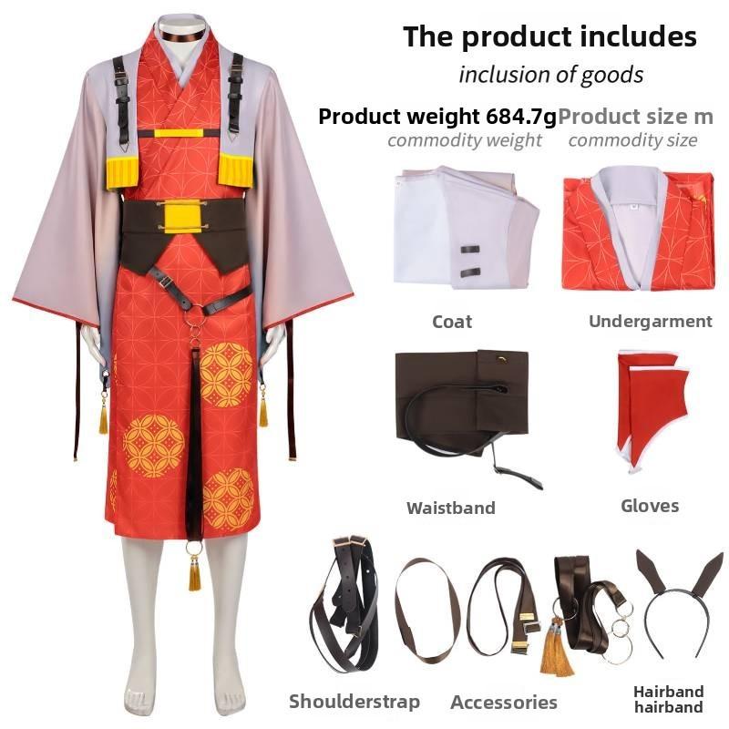 Demon Slayer Kimetsu No Yaiba Cosplay Costume For Men With Polyester Fabric For Anime Role Play