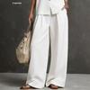 2026 European-American Linen Summer Set: Sleeveless Vest + Wide-Leg Pants - Gentle, Effortless Style
