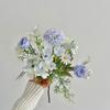 Artificial Small Fresh Silk Rose and Hydrangea Bridal Bouquet for Wedding and Decoration