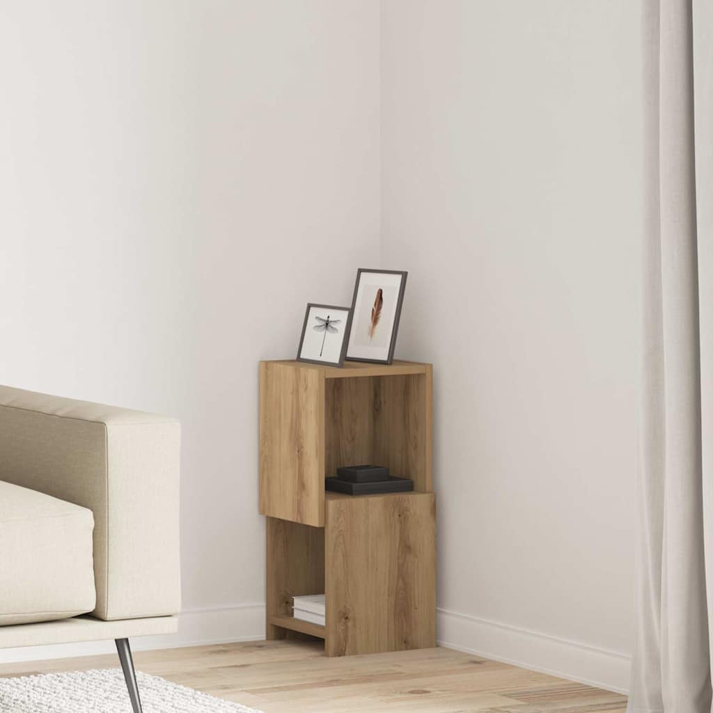 Artisan Oak Corner Cabinet 25.5 x 25 x 55 cm Particleboard