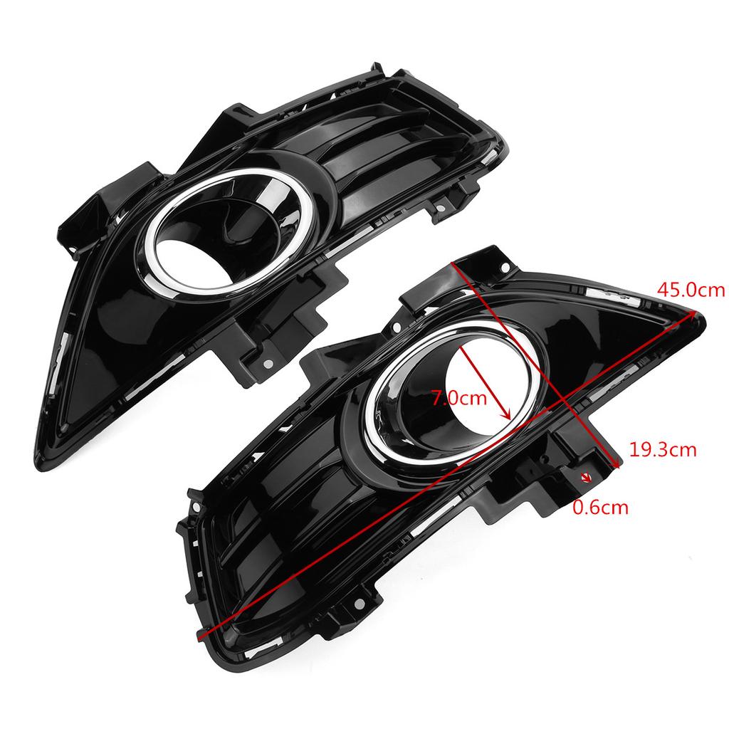 Right Side Front Bumper Fog Light Lamp Cover Grille For Ford Fiesta 2013-2015 14