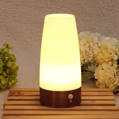 Smart Wireless Motion Sensor Night Light Battery Operated Lamp Bedside Table Desk Lamp for Bedroom