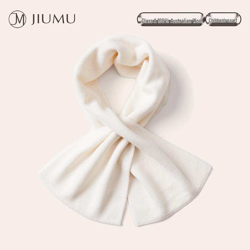 JIUMU Kids Pure Wool Knitted Scarf