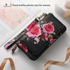 Integrated Phone Case Wallet and Case with Floral Design, Suitable for iPhone15, 15Pro, 15Pro Max, iPhone16, 16Pro, 16Pro Max