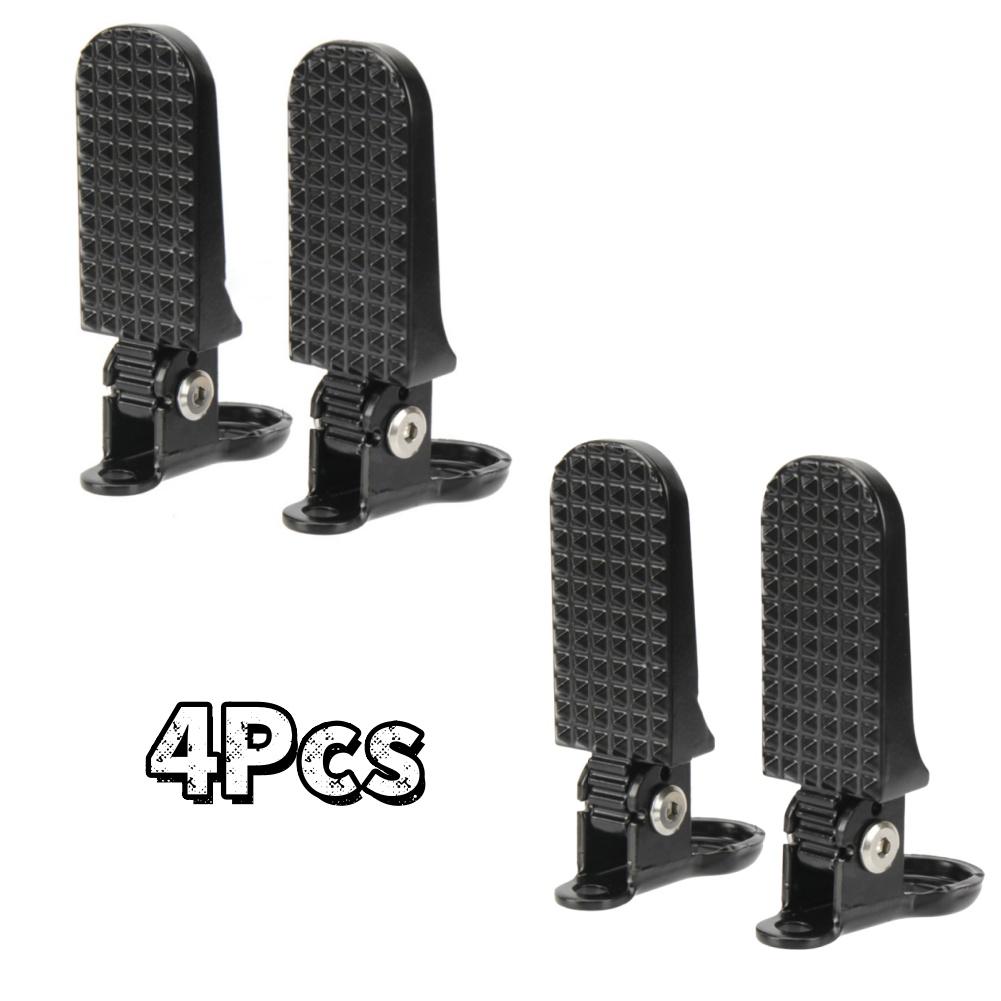 Bicycle Rear Pedal for Electric Bike Foldable Design Aluminum Alloy Material Anti Slip Pattern Wide Application