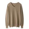 100% Pure Cashmere Shirt New V-Neck Pullover Sweater Long Sleeve Knitting