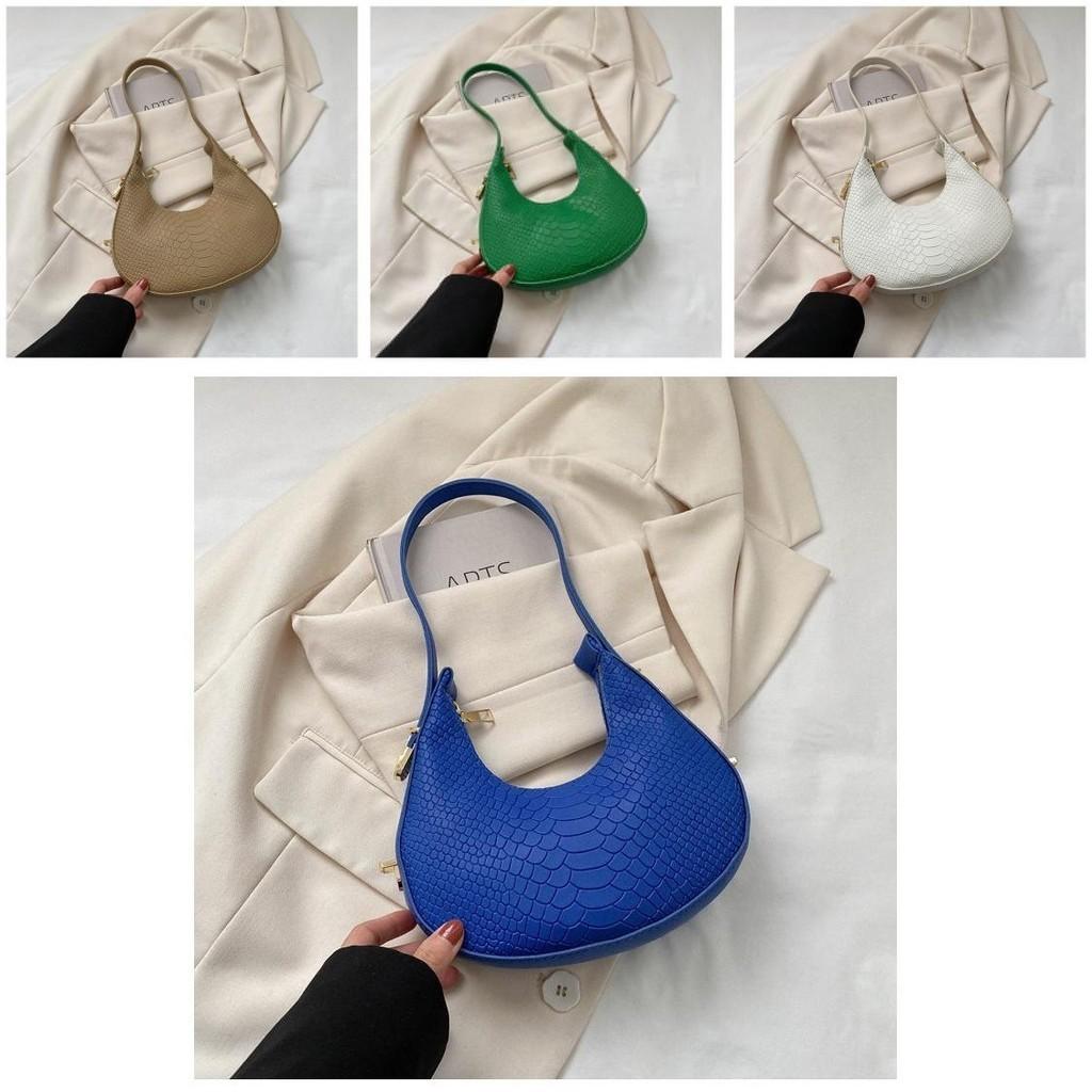 Elegant 2023 Summer New Women's Handheld Underarm Bag Chic Vintage Style Soft Pu Material