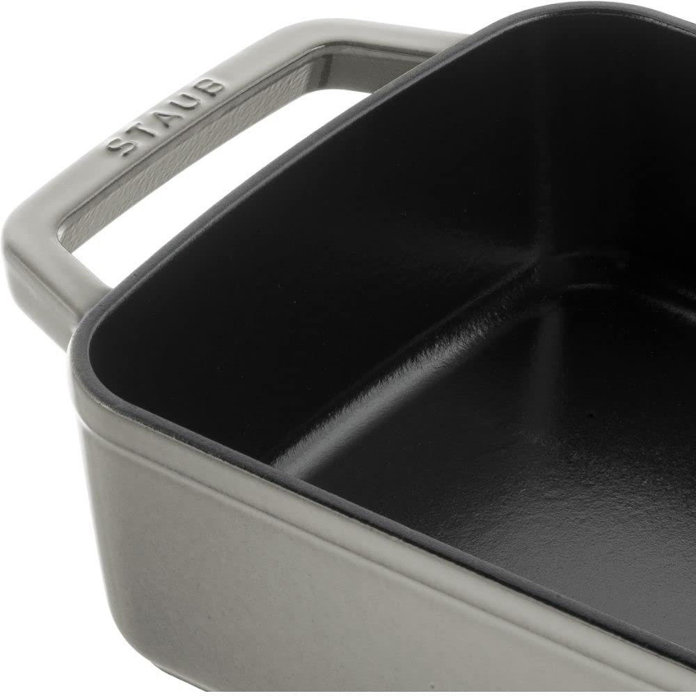 Staub Small Baker 30cm Gray Gratin Induction Compatible Japanese Small Baker Dish, Enamel, [Official Product] 40510-324