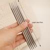 Short Stainless Steel Double-Pointed Needles for Knitting Scarves, Dolls, and Socks