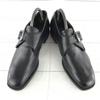 European Vintage Goodyear Leather Monk Strap Shoes [7/25.5/Black] Dress(USED)