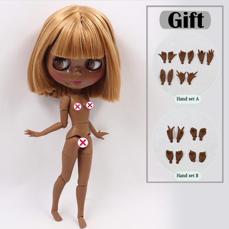 ICY DBS Blyth Doll Tan and Super Black Skin Joint Body Oily Hair 1/6 BJD Special Price Gift Toy