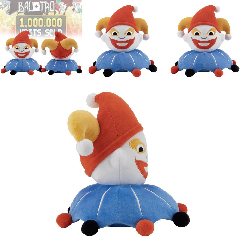 Adorable Balatro Jimbo Plush Soft Blue Clown Game Character Doll For Collectors