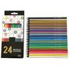 24 Count Metallic Colored Pencils Assorted Coloring Pencil Set Wooden Drawing Pencils For Kids Art Drawing Coloring Book