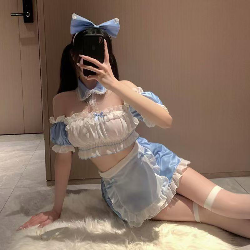 Sex underwear sexy uniform pure desire maid outfit sweet pajamas free bed passion temptation qq supplies set