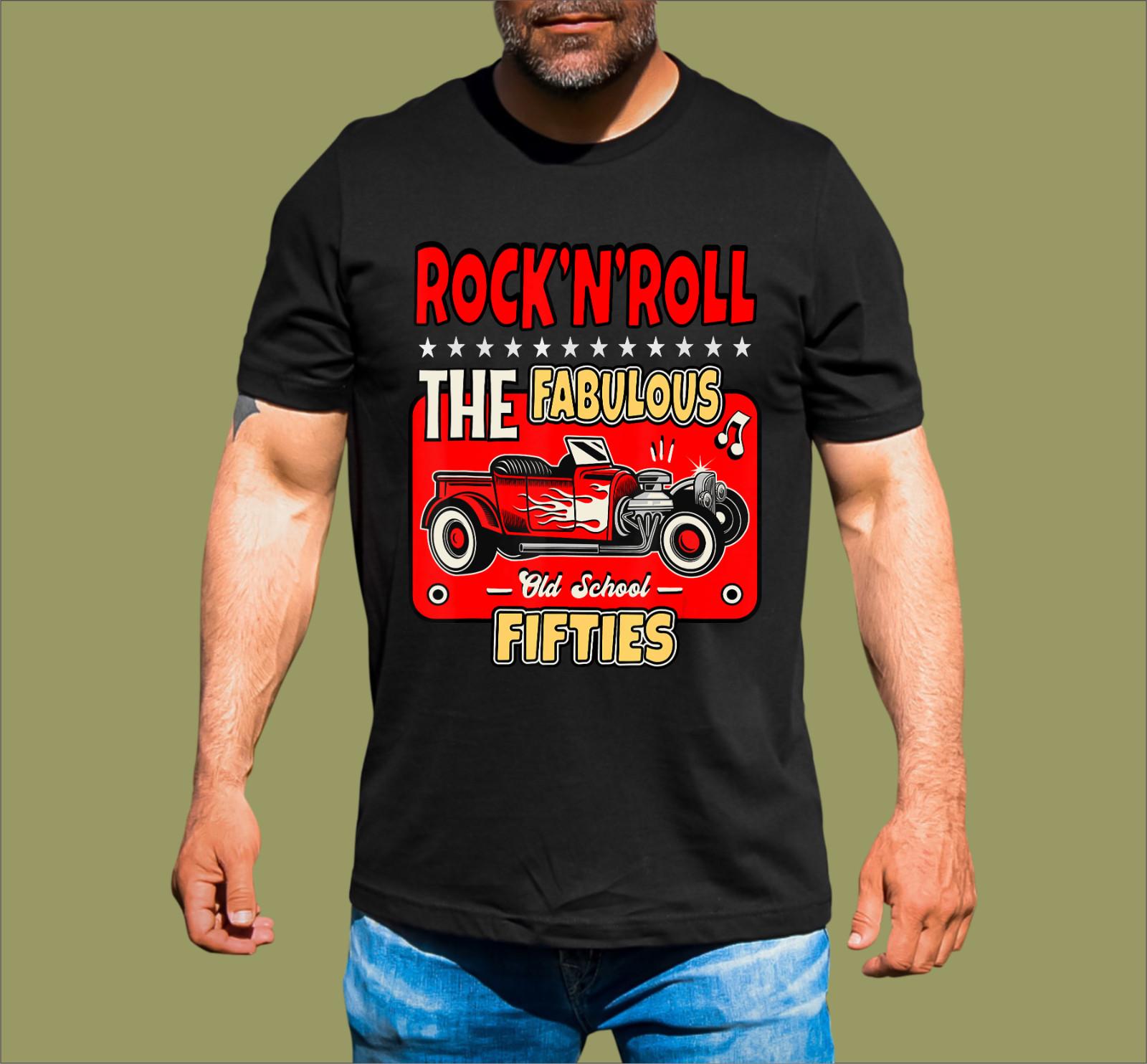 ROCK N ROLL OLD SCHOOL T-SHIRT L