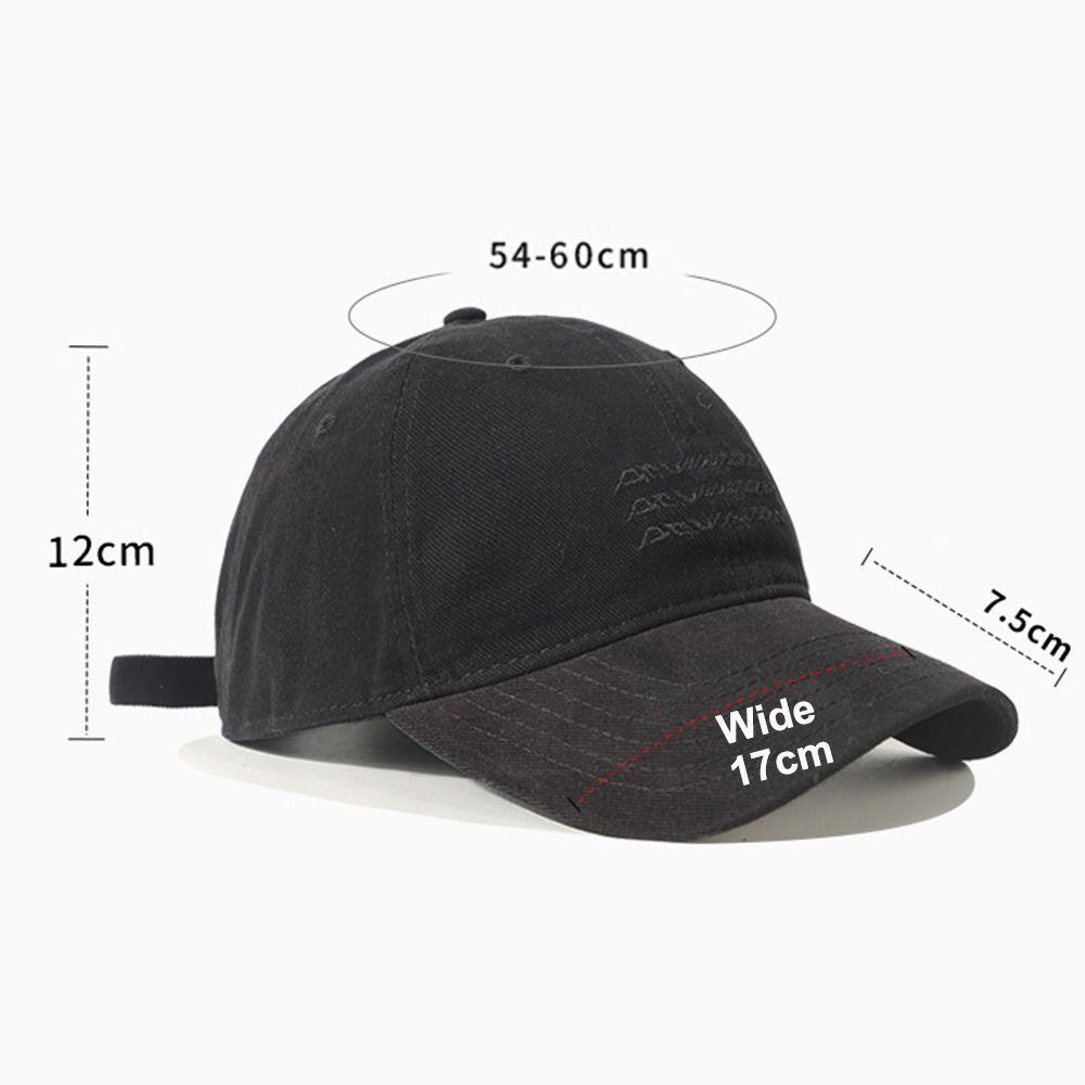 Sun Protection Washed Cotton Cap Ripple Embroidery Casquette Dad Hat New Baseball Caps  Unisex