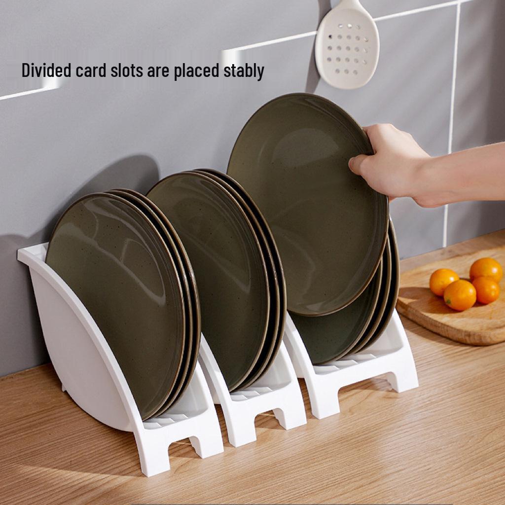 Minimalist Kitchen Cabinet Organizer: Built-in Cutlery, Bowl, and Plate Rack Dish Drainer
