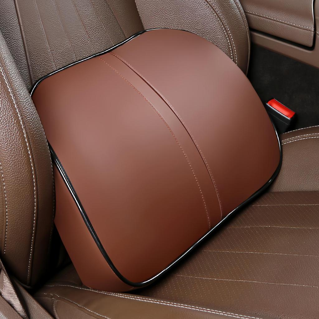 Car Leather Headrest Lumbar Cushion Memory Foam Neck Pillow Lumbar Pillow Car Lumbar Headrest Memory Foam Core