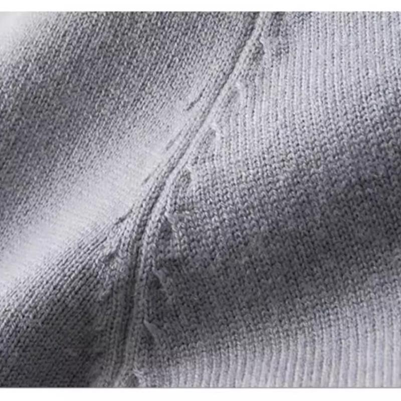 ROMON Men's Casual Round Neck Knit Sweater