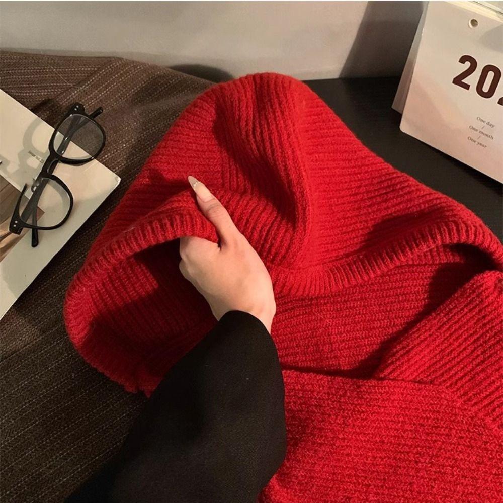 Scarf Cap Balaclava Hat Pullover Hat Winter Cap Cute Hooded Hat  Winter/Autumn