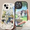 Popular Anime Frieren Beyond Journeys End 1 2 Leather Phone Case For IPhone 15 14 13 Pro Max 12 11 16 Plus Phone Cover